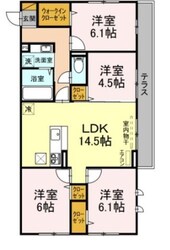 WEST COURT 結の物件間取画像